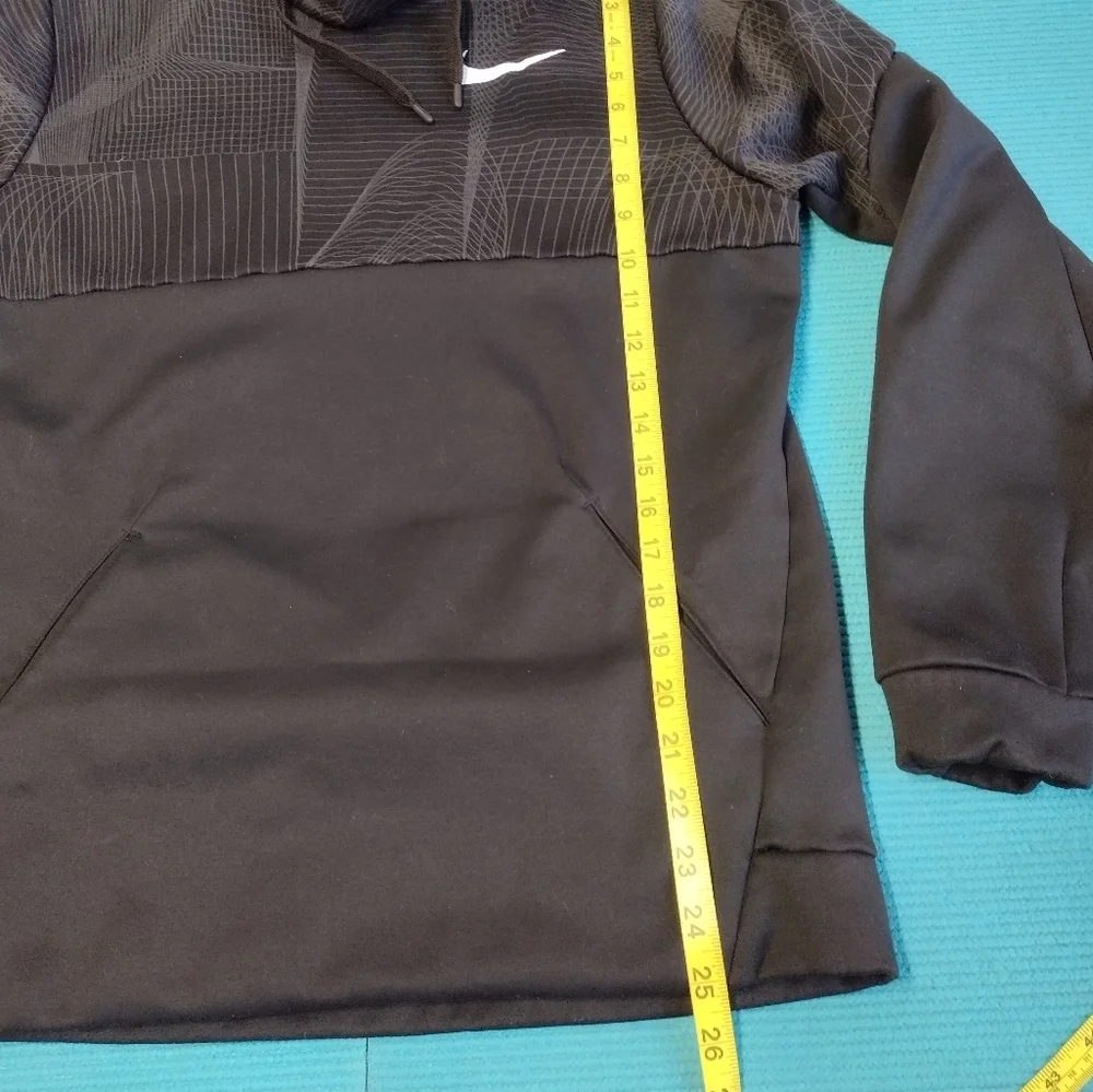 Nike Dri-Fit Men's Hoodie Pullover Sweatshirt Fleece Lined Black Size M